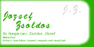 jozsef zsoldos business card